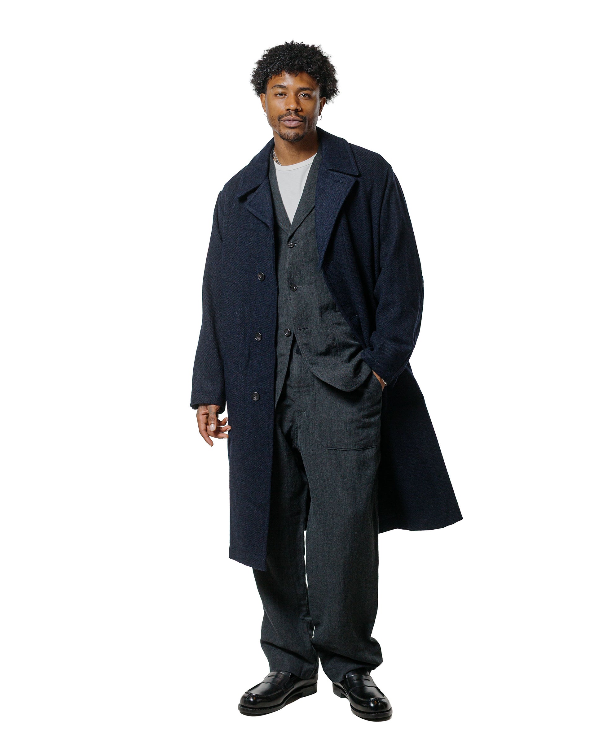lost & found Sage de Cret Sage de Cret Serge Wide Baker Pants Charcoal