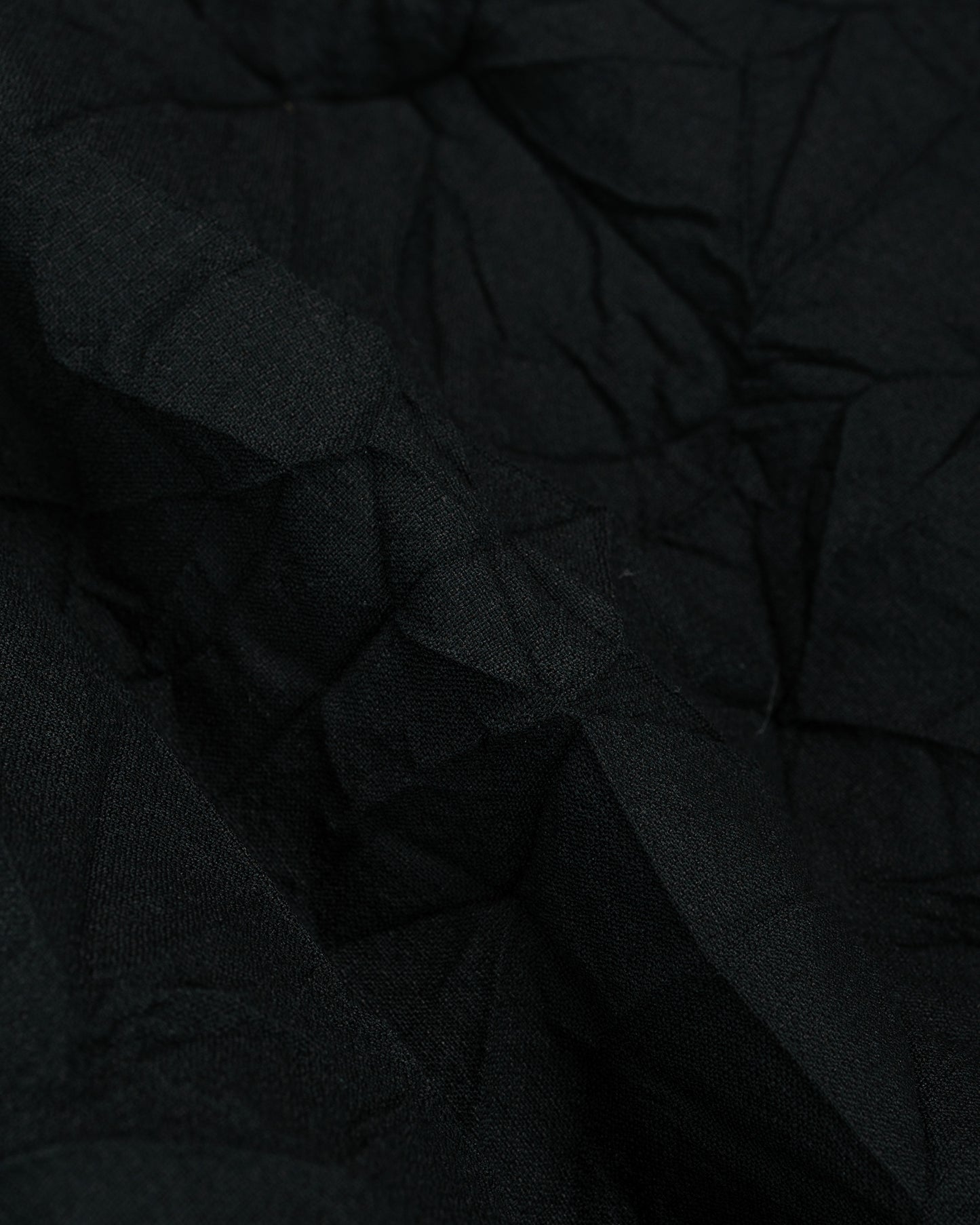 lost & found Sage de Cret Sage de Cret WO/LI Crinkle Single Pleated Wide Pants Black
