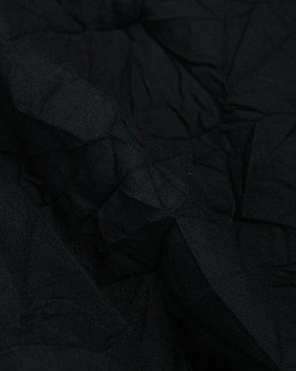 lost & found Sage de Cret Sage de Cret WO/LI Crinkle Single Pleated Wide Pants Black