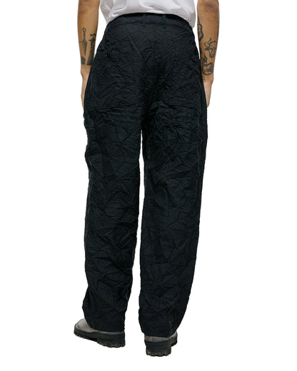 lost & found Sage de Cret Sage de Cret WO/LI Crinkle Single Pleated Wide Pants Black