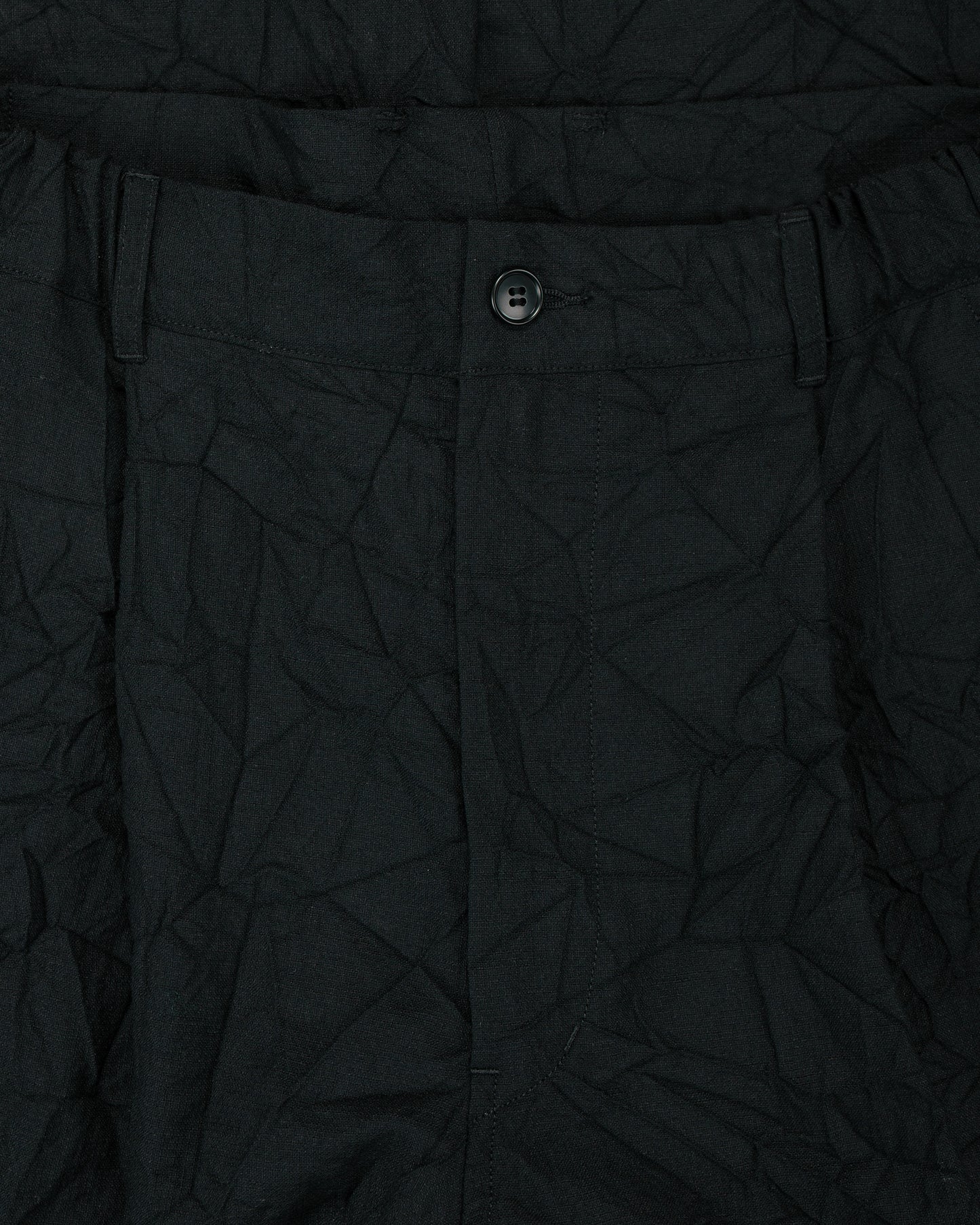 lost & found Sage de Cret Sage de Cret WO/LI Crinkle Single Pleated Wide Pants Black