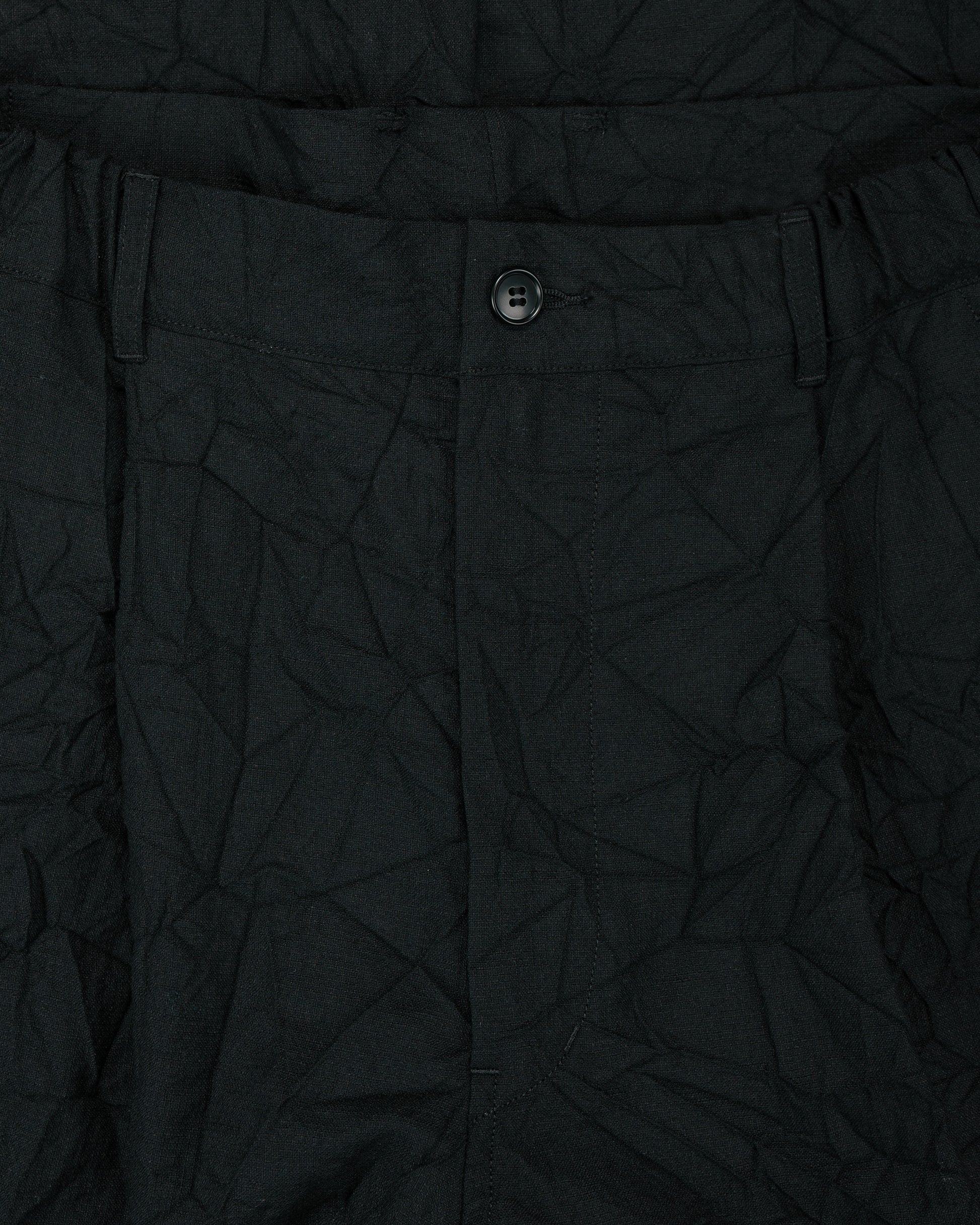 lost & found Sage de Cret Sage de Cret WO/LI Crinkle Single Pleated Wide Pants Black