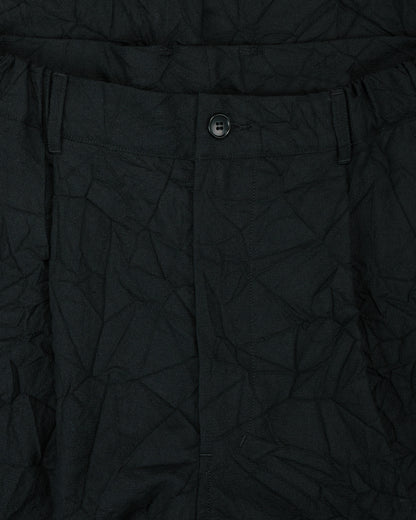 lost & found Sage de Cret Sage de Cret WO/LI Crinkle Single Pleated Wide Pants Black