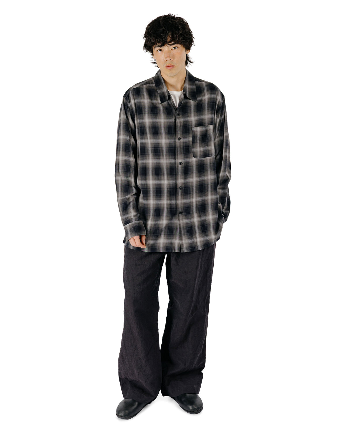 Sage de Cret WO/LI Tumble Washed Double Pleated Baggy Pants Brown