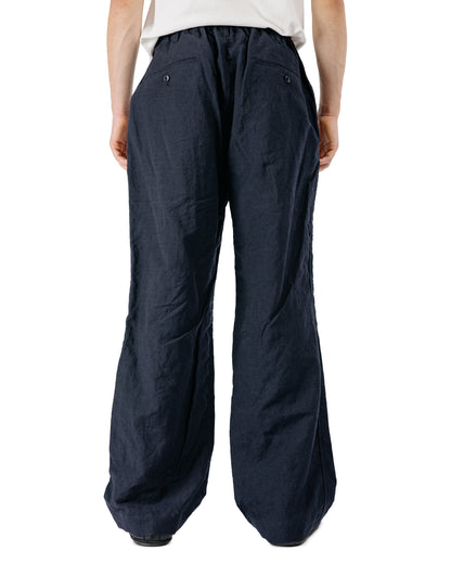 Sage de Cret WO/LI Tumble Washed Double Pleated Baggy Pants Navy