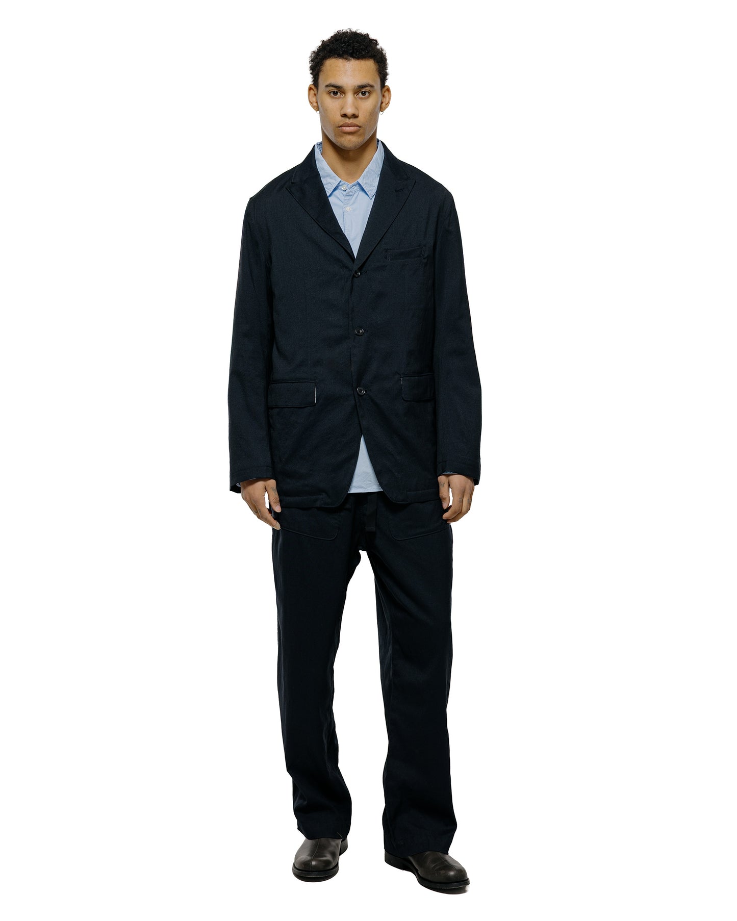 lost & found Sage de Cret Sage de Cret WO/SI Tumble Washed Wide Easy Pants Navy