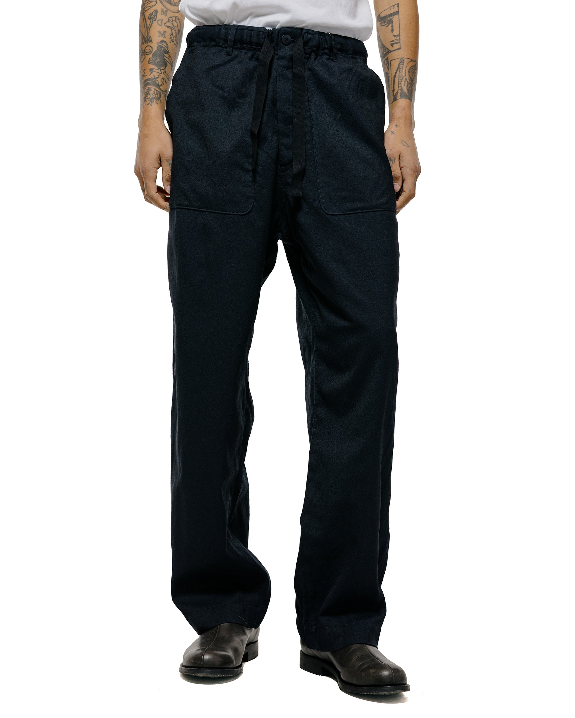 lost & found Sage de Cret Sage de Cret WO/SI Tumble Washed Wide Easy Pants Navy