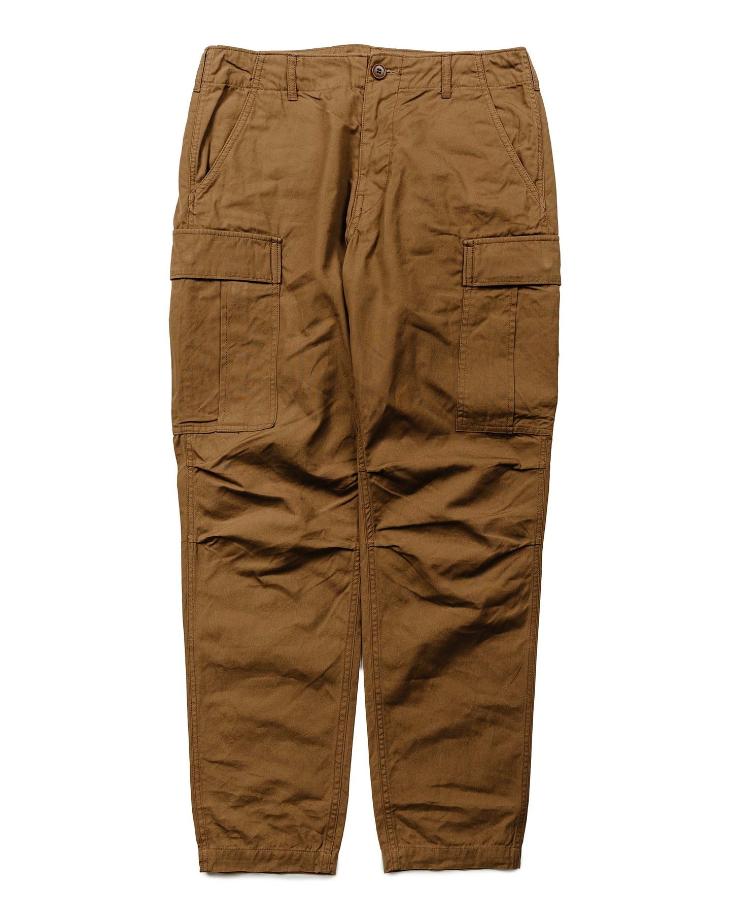 lost & found Sage de Cret Sage de Cret x Lost & Found Coated Cotton/Linen Cargo Trouser Beige