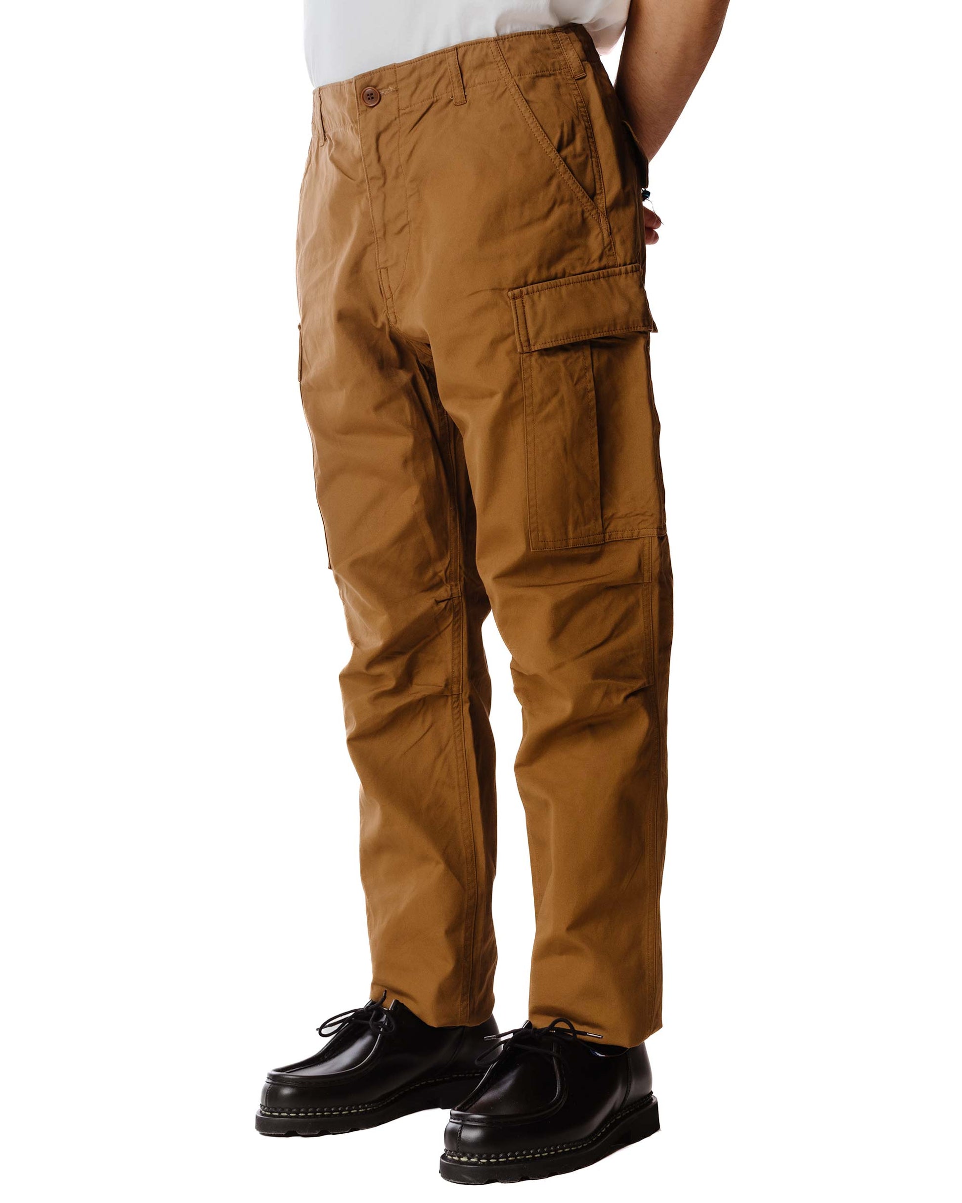 lost & found Sage de Cret Sage de Cret x Lost & Found Coated Cotton/Linen Cargo Trouser Beige