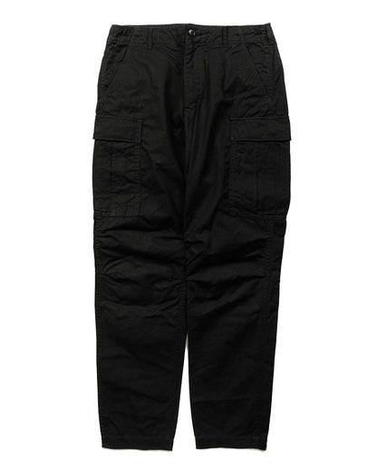 lost & found Sage de Cret Sage de Cret x Lost & Found Coated Cotton/Linen Cargo Trouser Black