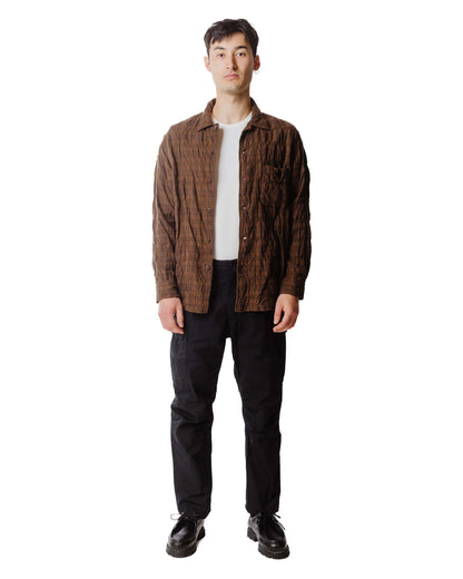 lost & found Sage de Cret Sage de Cret x Lost & Found Coated Cotton/Linen Cargo Trouser Black