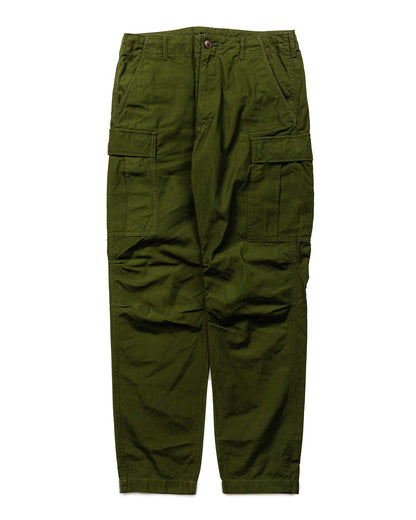 lost & found Sage de Cret Sage de Cret x Lost & Found Coated Cotton/Linen Cargo Trouser Olive