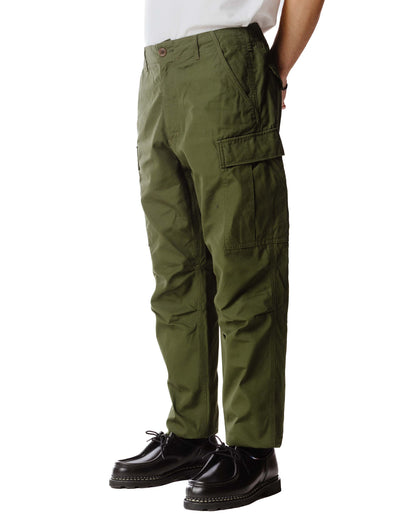 lost & found Sage de Cret Sage de Cret x Lost & Found Coated Cotton/Linen Cargo Trouser Olive