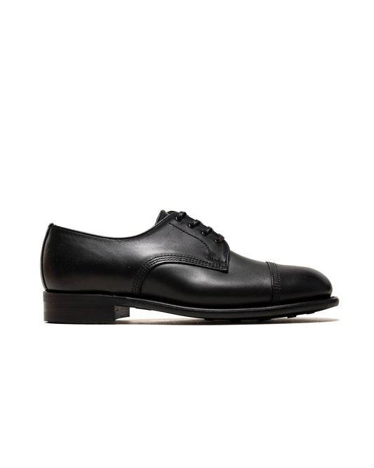 lost & found Sanders Sanders 1128BC Smooth Leather Military Derby Shoe Black