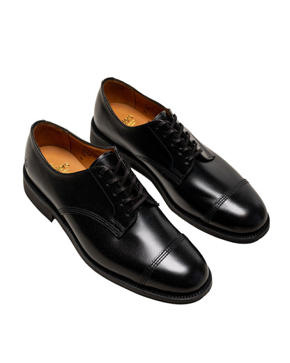 lost & found Sanders Sanders 1128BC Smooth Leather Military Derby Shoe Black