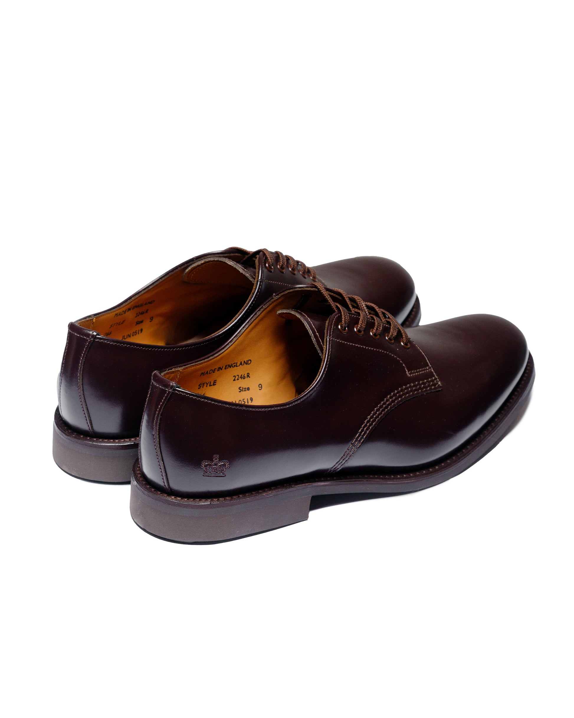 lost & found Sanders Sanders 2246R Military Officer Shoe Burgundy