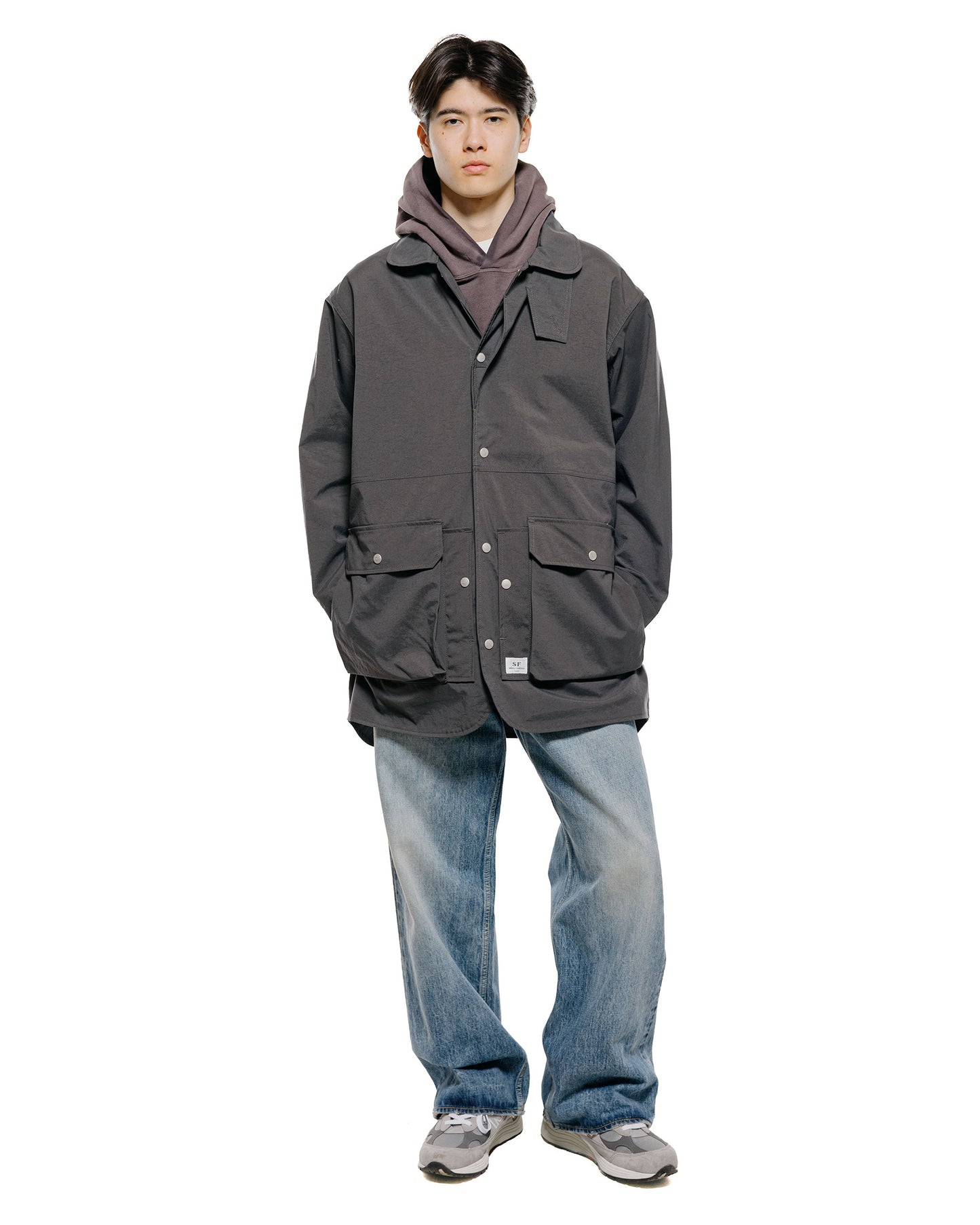 lost & found Sassafras Sassafras Cultivator Coat Nylon Charcoal