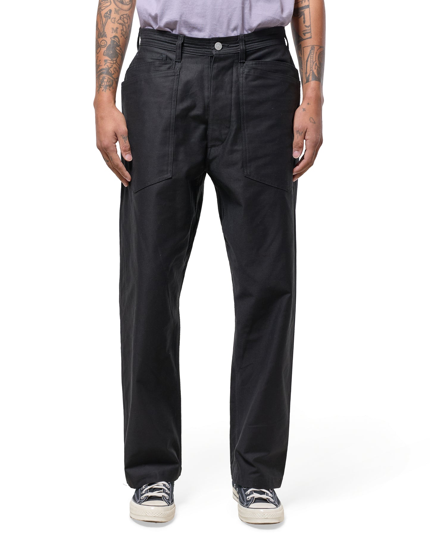 lost & found Sassafras Sassafras D Scoop Pants Back Satin Black