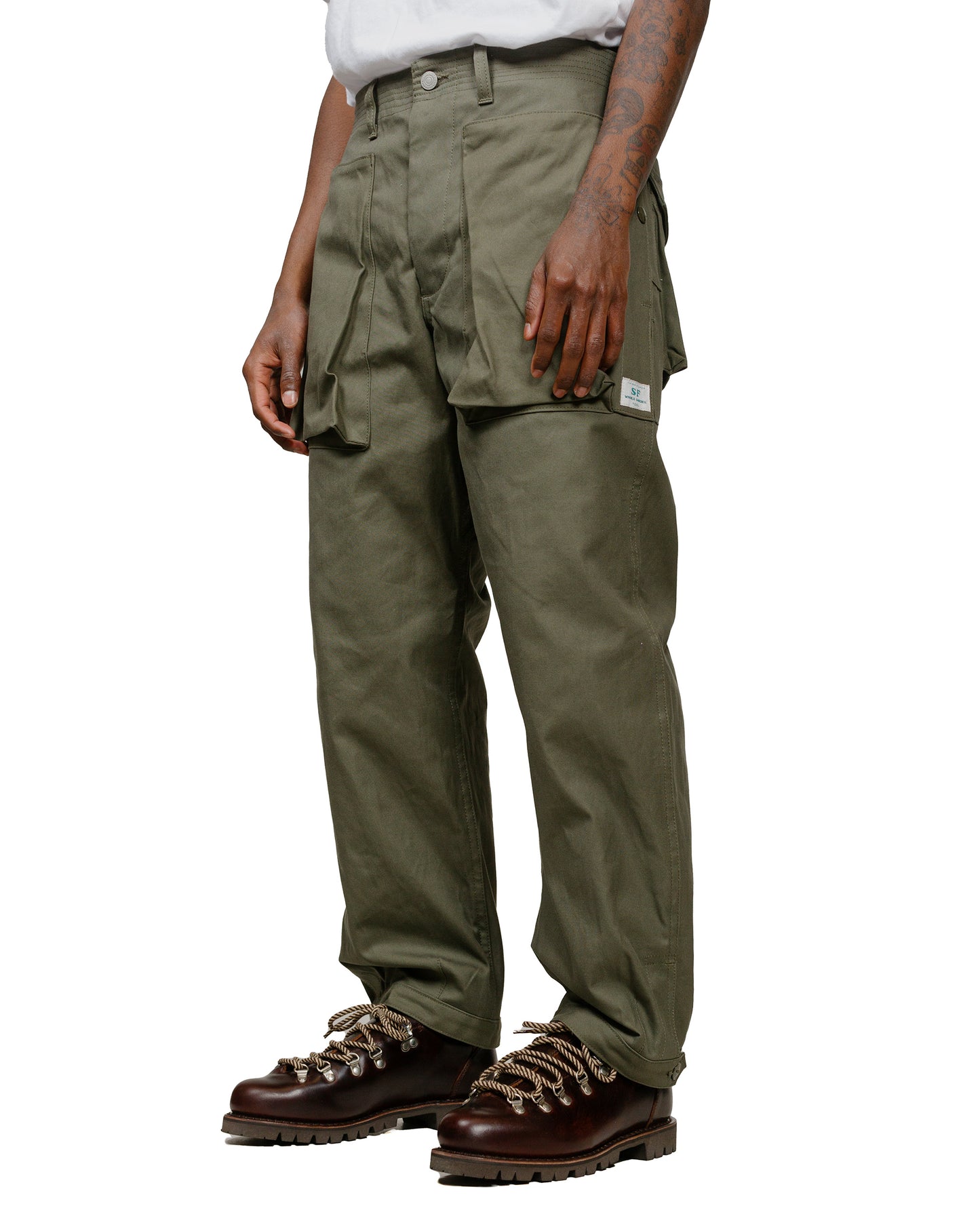 lost & found Sassafras Sassafras Digs Crew Pants 4/5 Duck Canvas Olive