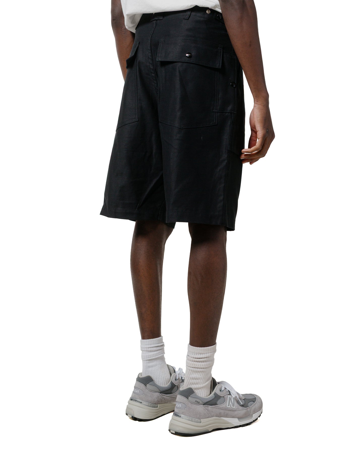 lost & found Sassafras Sassafras F.S Cultivator Pants 1/2 Back Satin Black