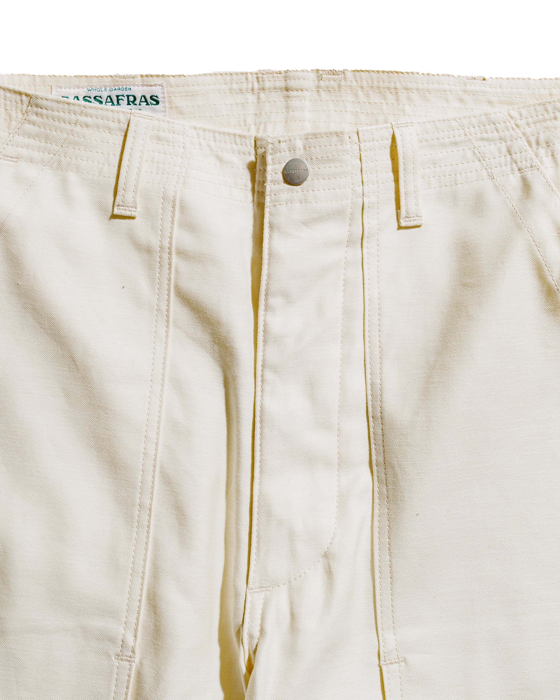 lost & found Sassafras Sassafras F.S Cultivator Pants 1/2 Back Satin Natural