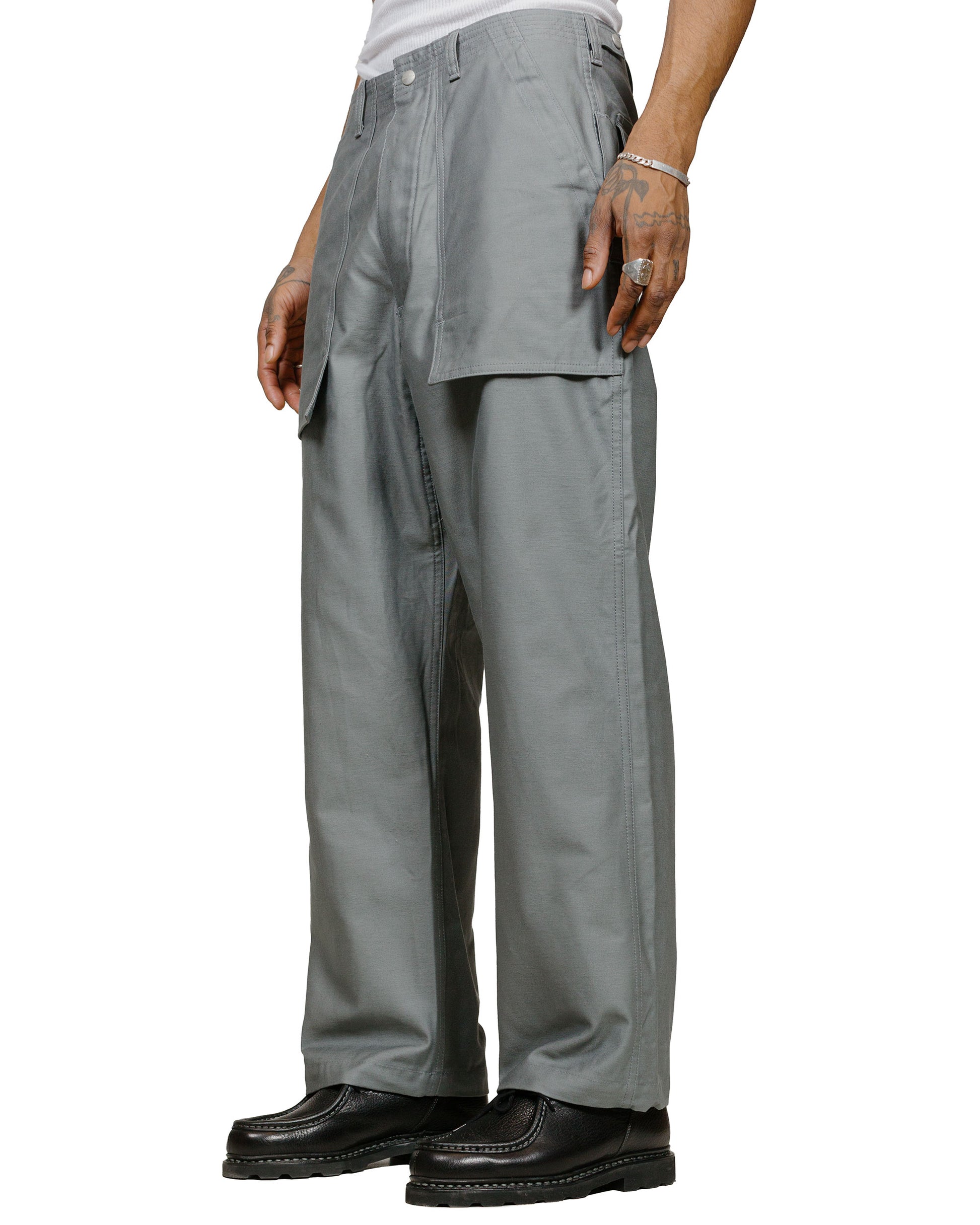 lost & found Sassafras Sassafras F.S Cultivator Pants Back Satin Gray