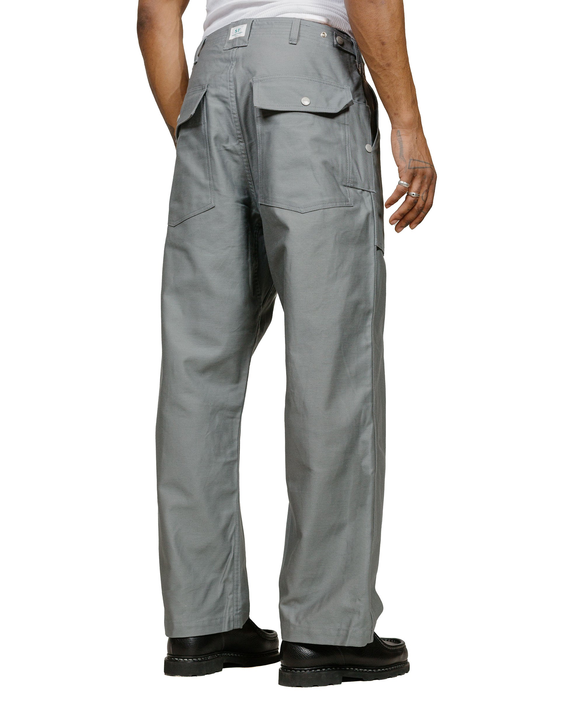 lost & found Sassafras Sassafras F.S Cultivator Pants Back Satin Gray