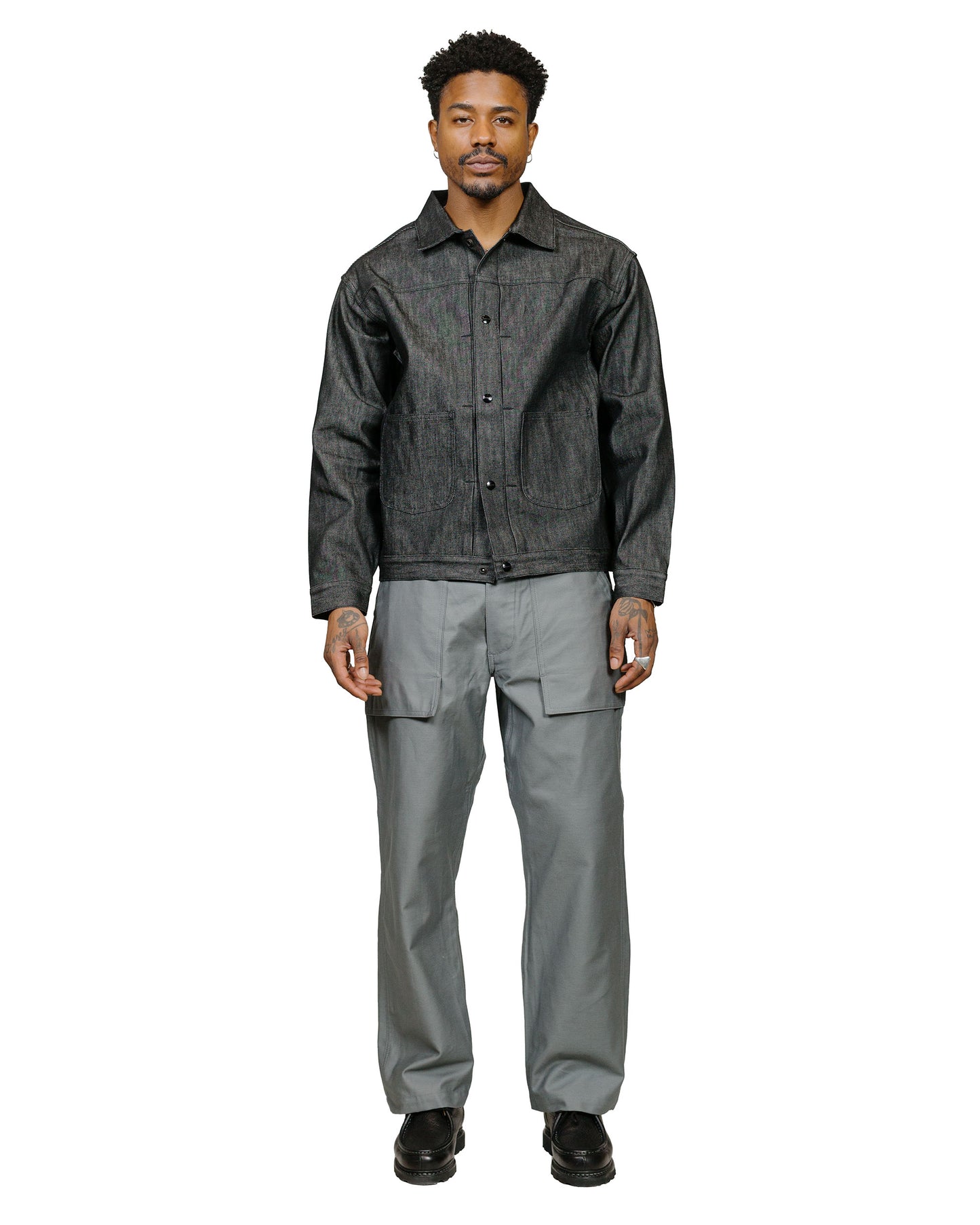 lost & found Sassafras Sassafras F.S Cultivator Pants Back Satin Gray