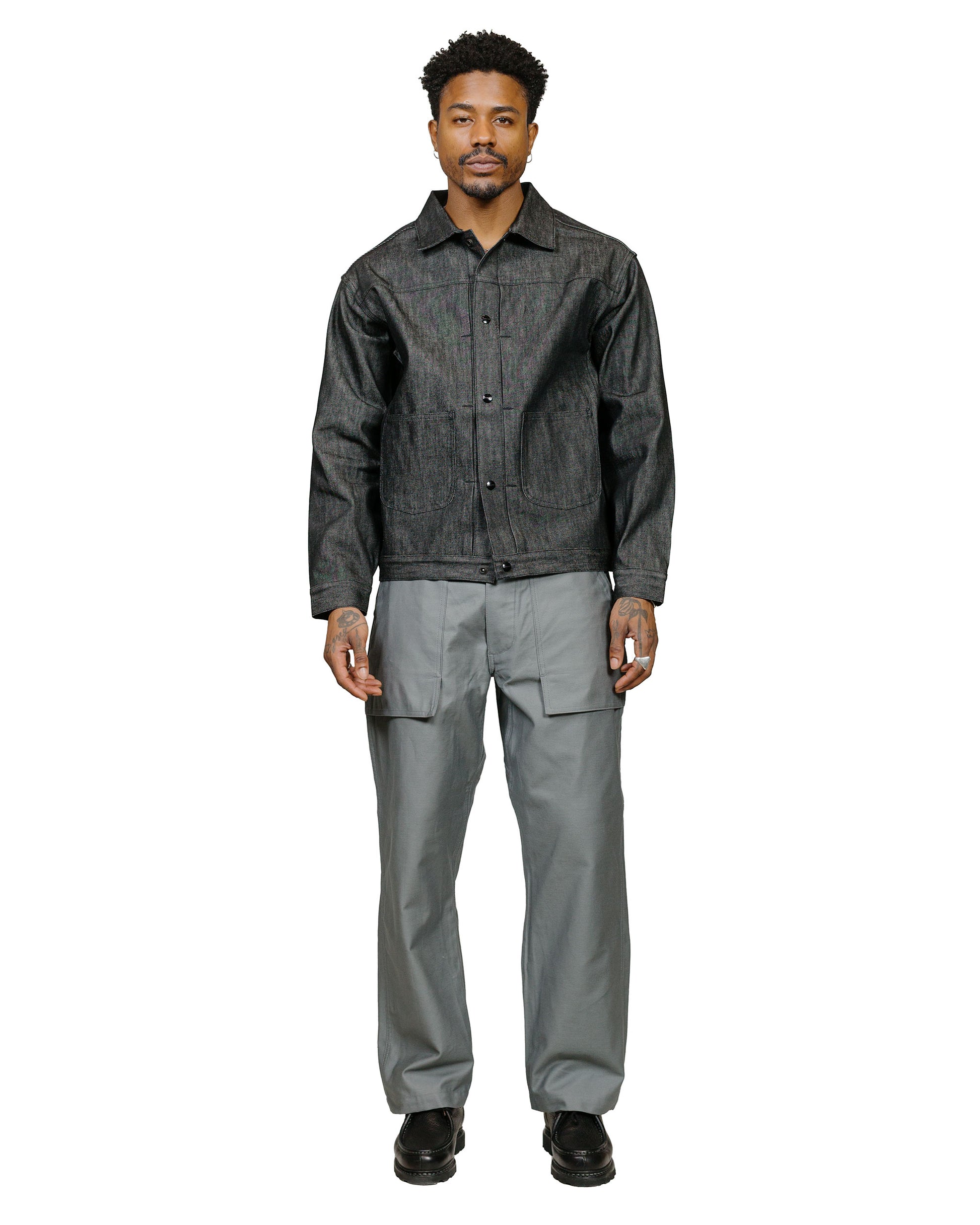 lost & found Sassafras Sassafras F.S Cultivator Pants Back Satin Gray