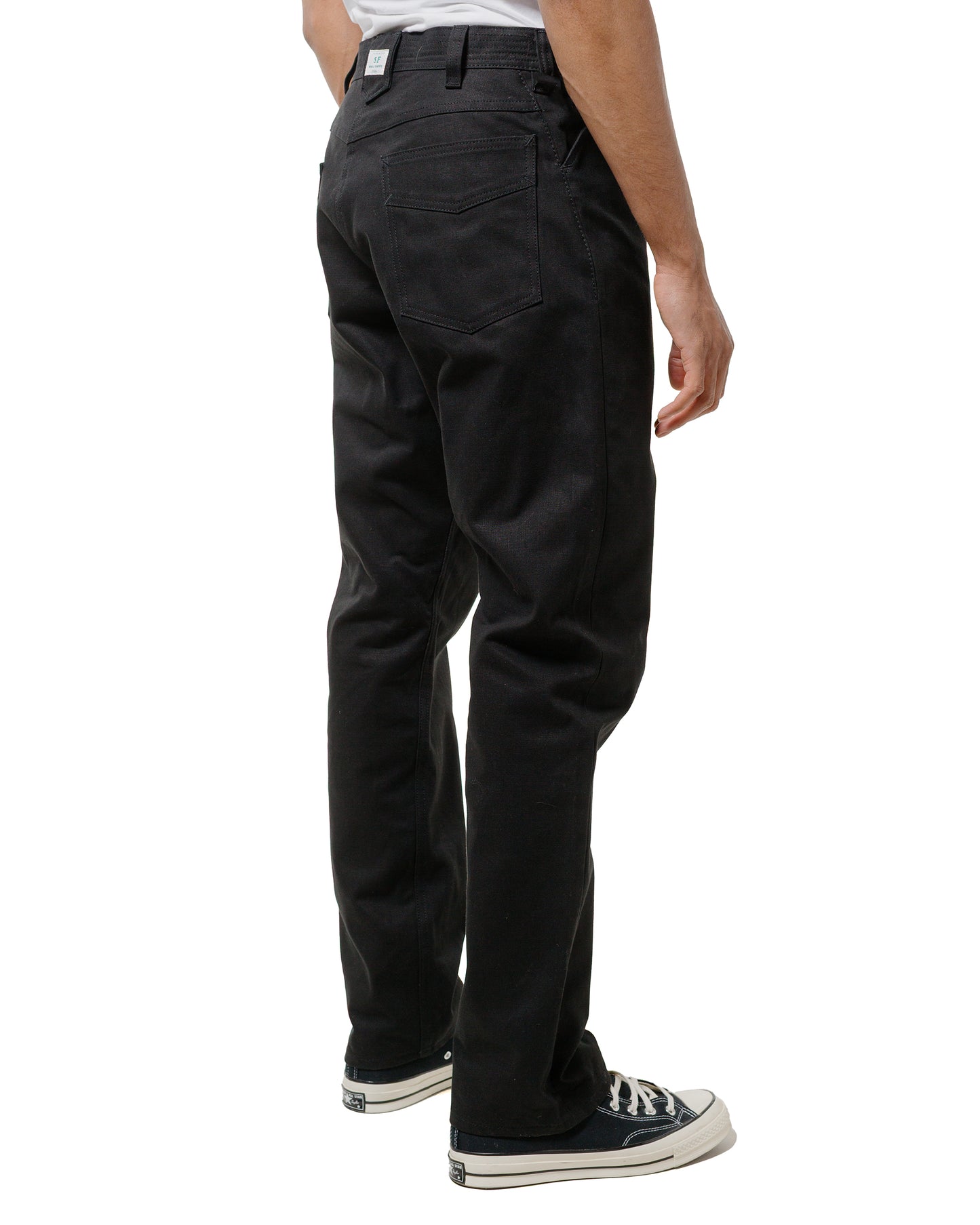 lost & found Sassafras Sassafras Weeds Digger Pants Selvedge Duck Black