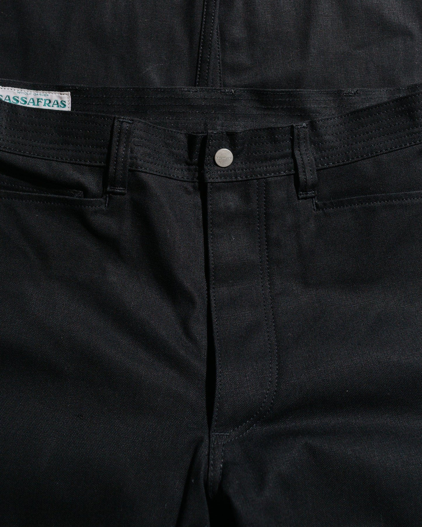 lost & found Sassafras Sassafras Weeds Digger Pants Selvedge Duck Black