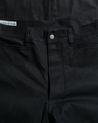 lost & found Sassafras Sassafras Weeds Digger Pants Selvedge Duck Black