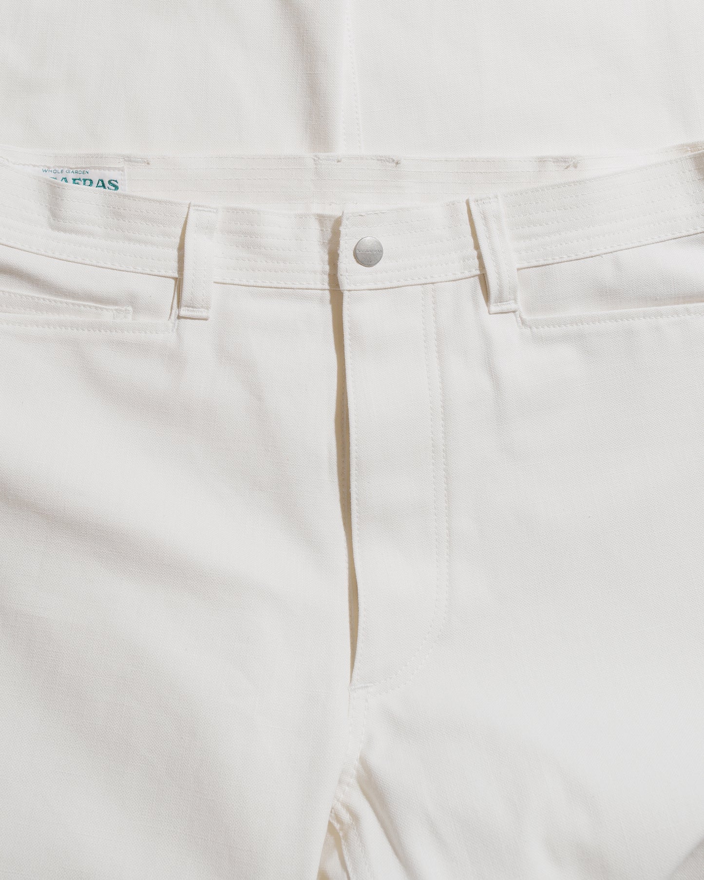 lost & found Sassafras Sassafras Weeds Digger Pants Selvedge Duck Off White