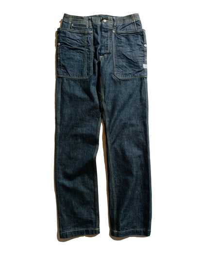 lost & found Sassafras Sassafras Fall Leaf Sprayer Pants 13.5oz Denim Indigo