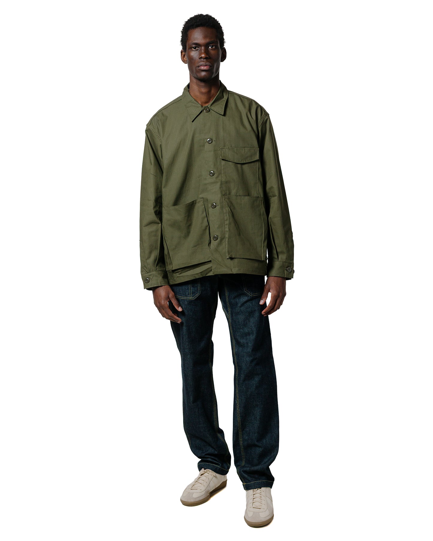 lost & found Sassafras Sassafras Fall Leaf Sprayer Pants 13.5oz Denim Indigo