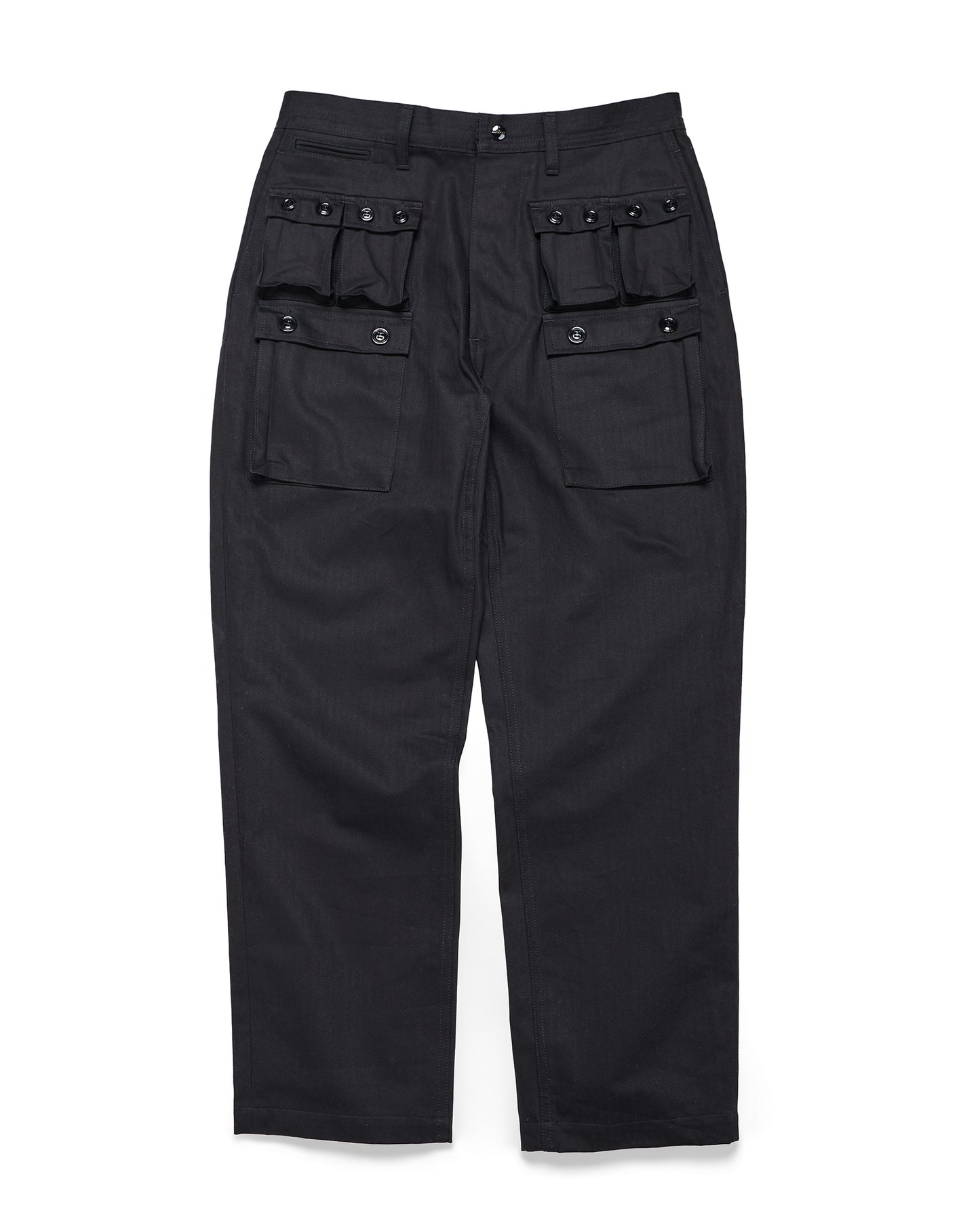 lost & found Sassafras Sassafras G.D.U. Pants Herringbone Twill Black