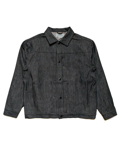 lost & found Sassafras Sassafras Gardeners Jacket 13oz Slab Denim Black