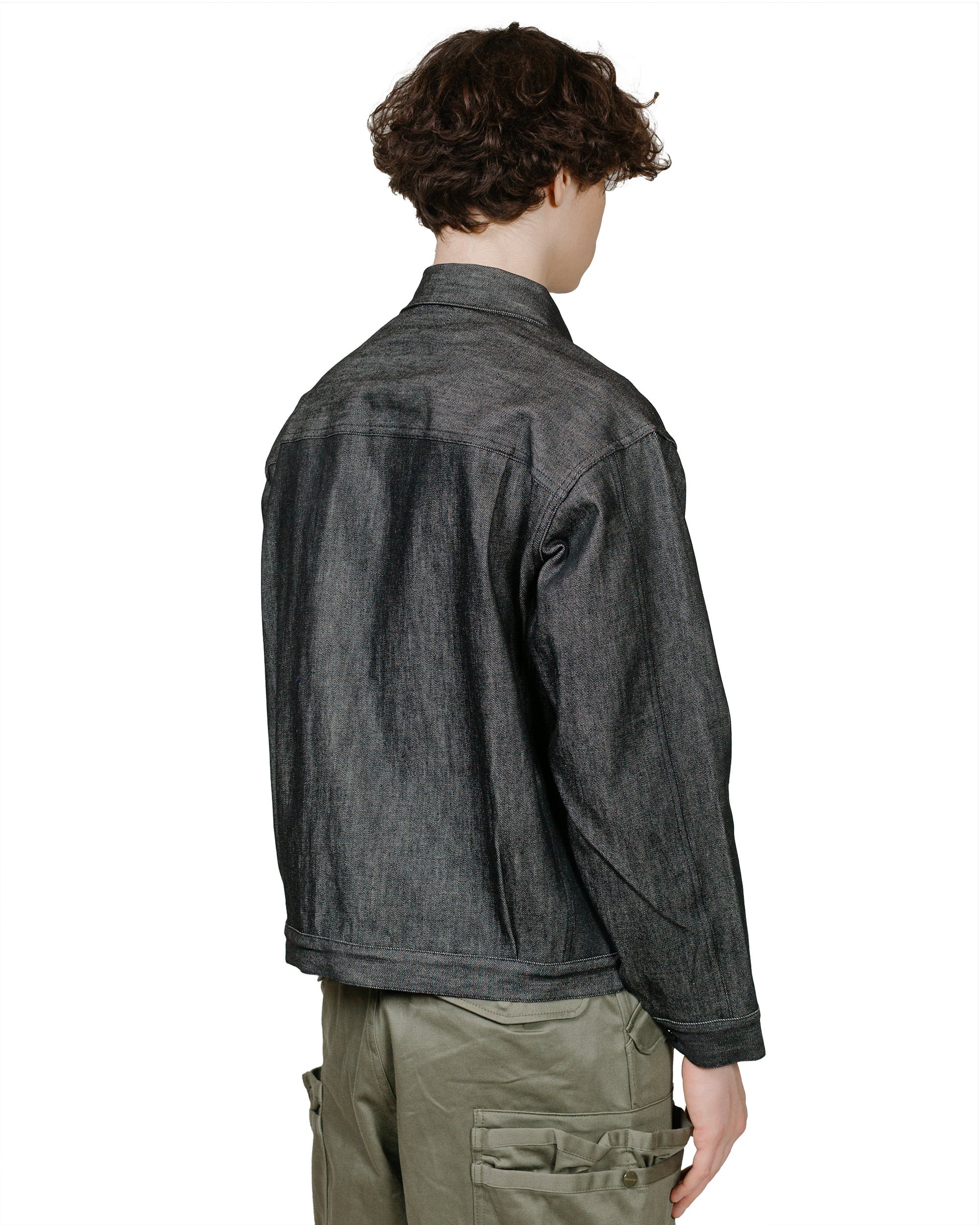 lost & found Sassafras Sassafras Gardeners Jacket 13oz Slab Denim Black