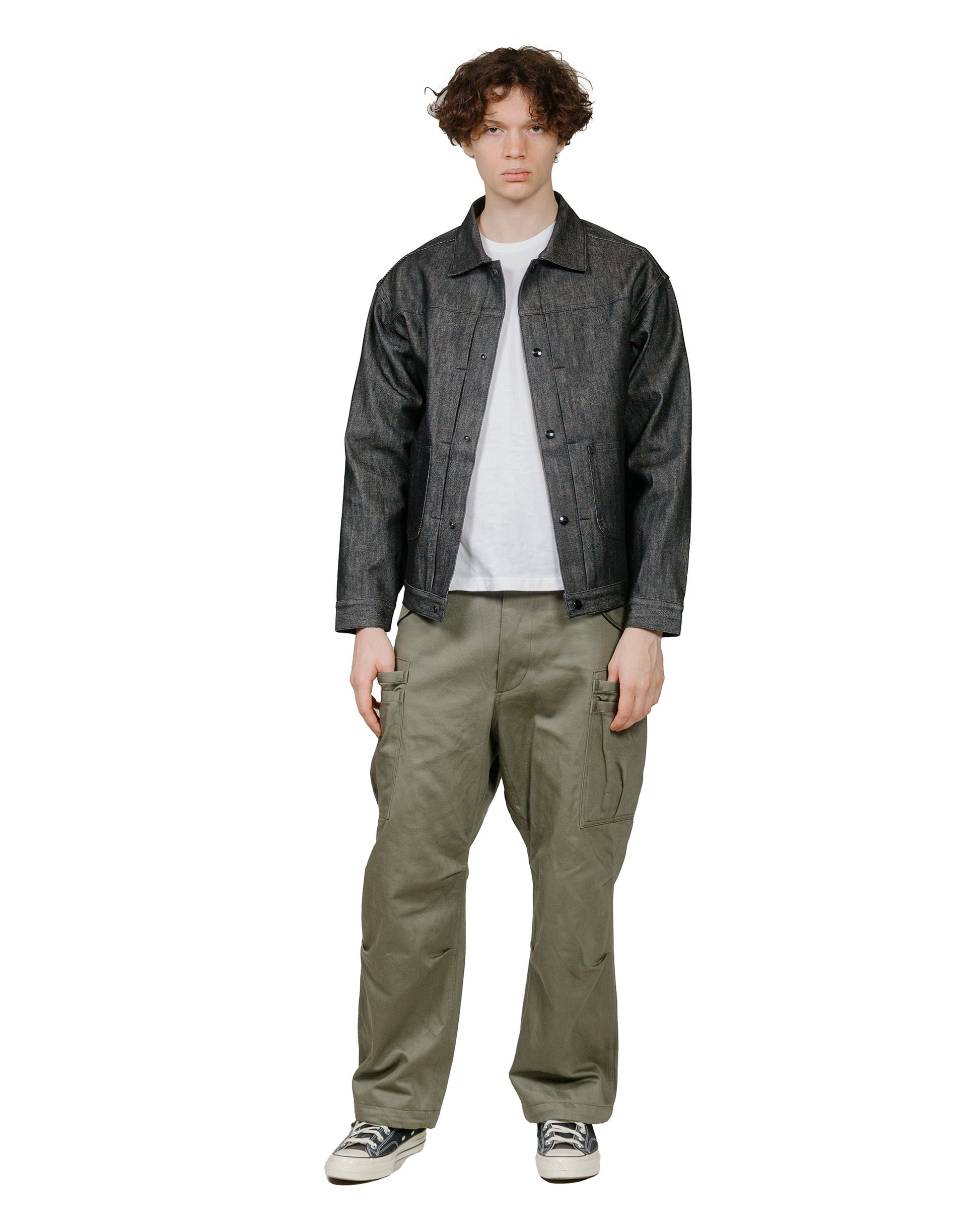 lost & found Sassafras Sassafras Gardeners Jacket 13oz Slab Denim Black