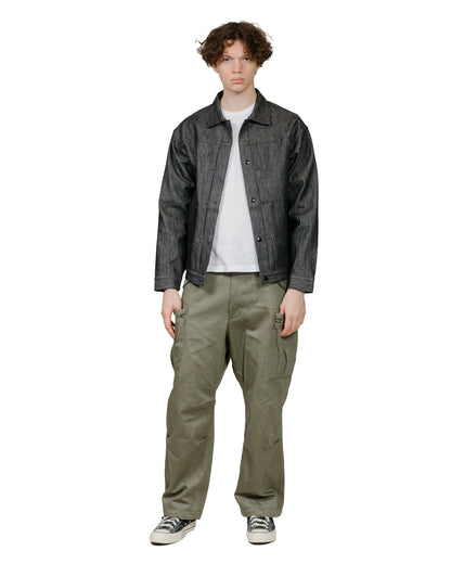 lost & found Sassafras Sassafras Gardeners Jacket 13oz Slab Denim Black