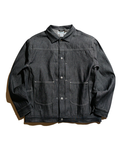 lost & found Sassafras Sassafras Gardeners Jacket 8oz Military Denim Black