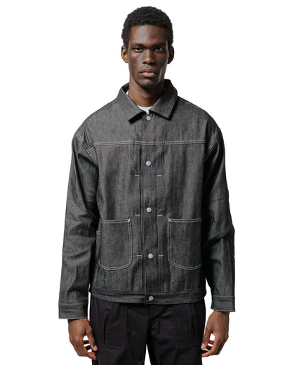 lost & found Sassafras Sassafras Gardeners Jacket 8oz Military Denim Black