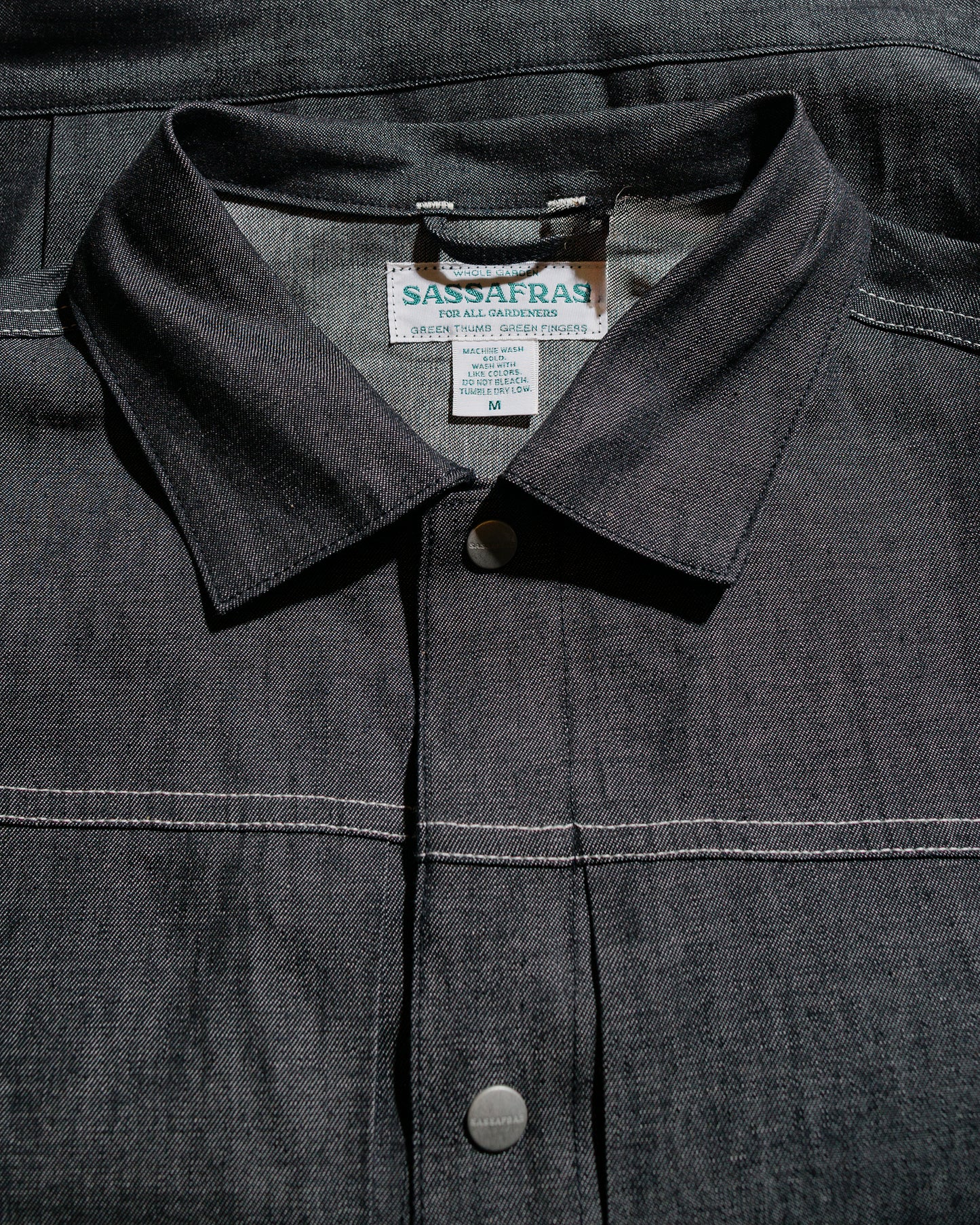 lost & found Sassafras Sassafras Gardeners Jacket 8oz Military Denim Black