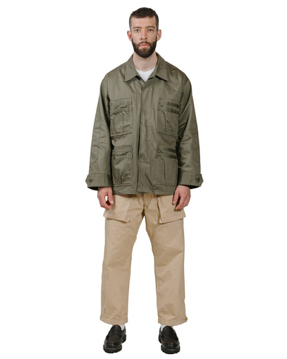 lost & found Sassafras Sassafras Overgrown Fatigue Jacket Military Satin Olive