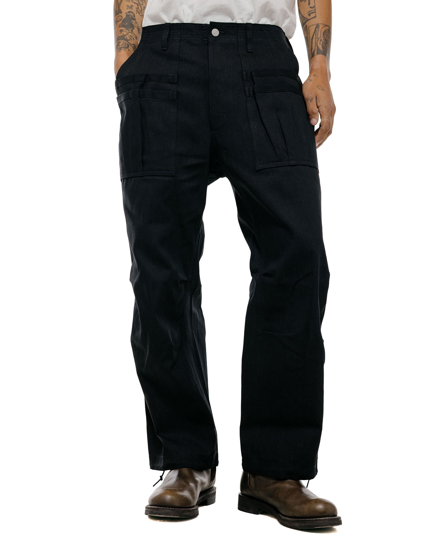 lost & found Sassafras Sassafras Overgrown Fatigue Pants 8.5oz Work Denim Black