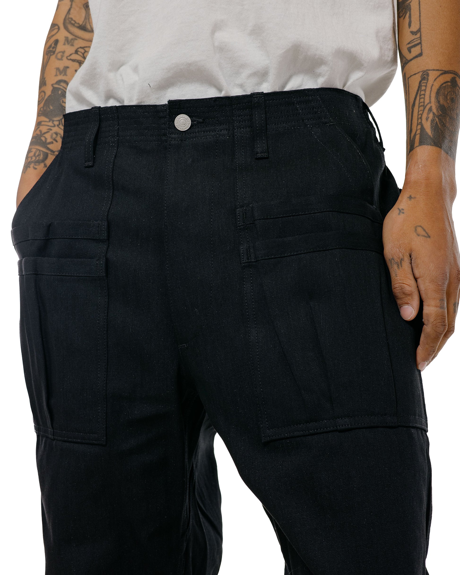 lost & found Sassafras Sassafras Overgrown Fatigue Pants 8.5oz Work Denim Black