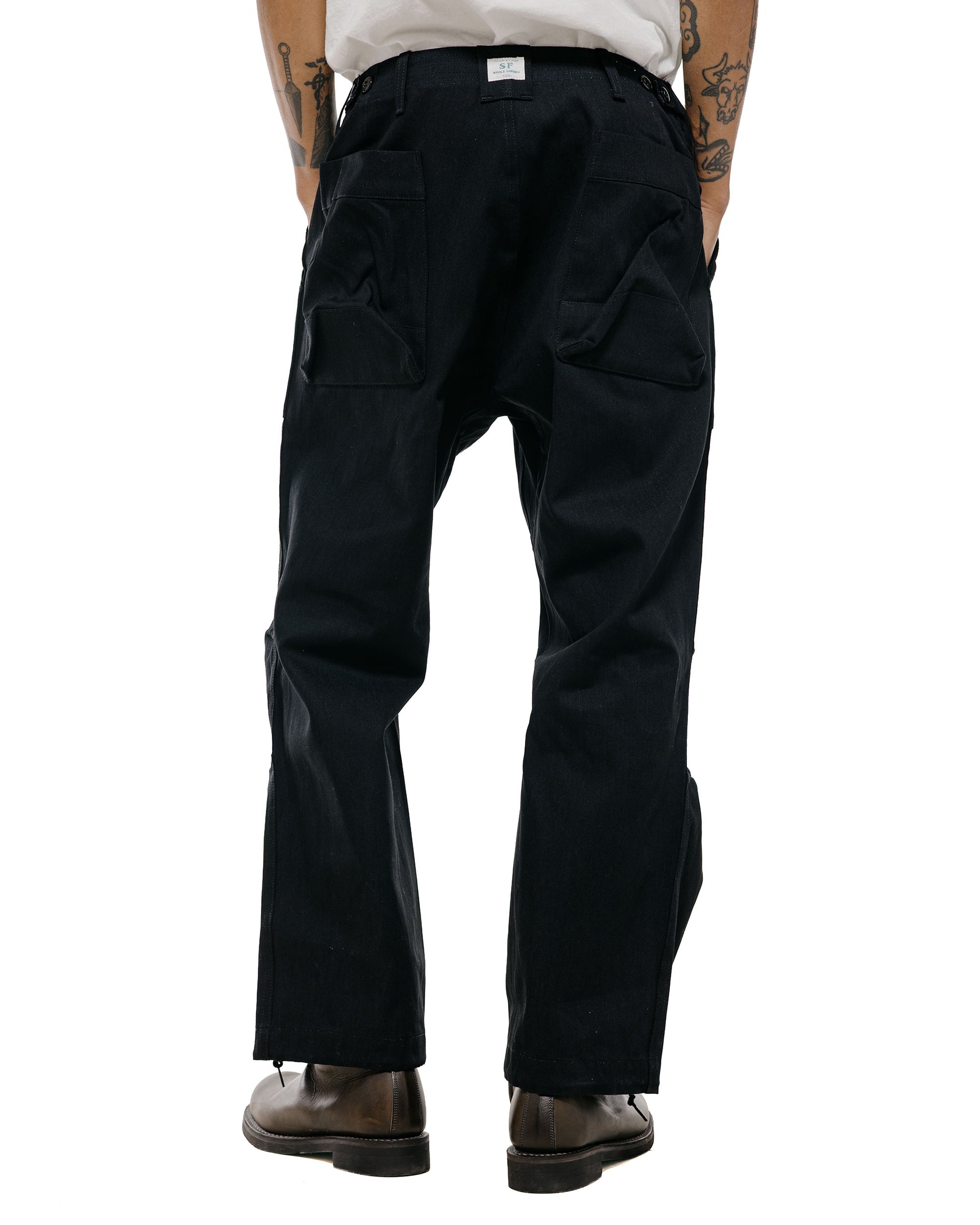 lost & found Sassafras Sassafras Overgrown Fatigue Pants 8.5oz Work Denim Black
