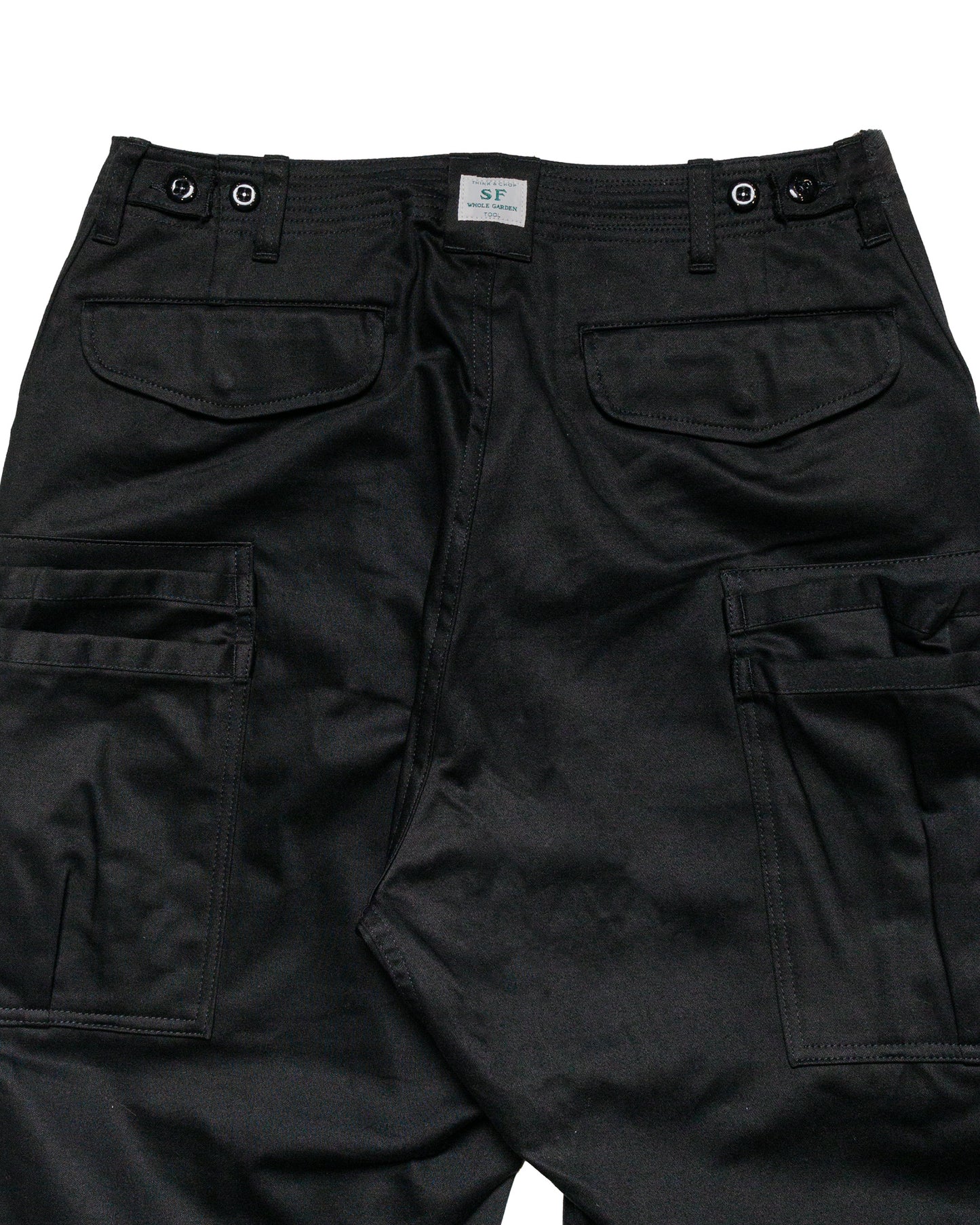 lost & found Sassafras Sassafras Overgrown Pants Military Satin Black