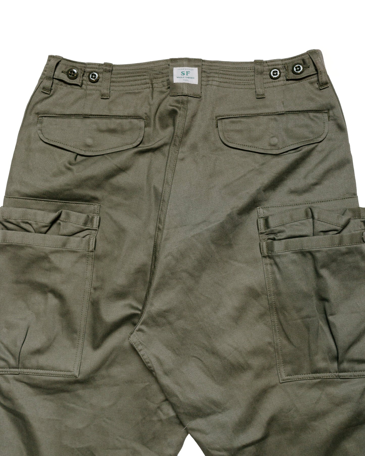 lost & found Sassafras Sassafras Overgrown Pants Military Satin Olive