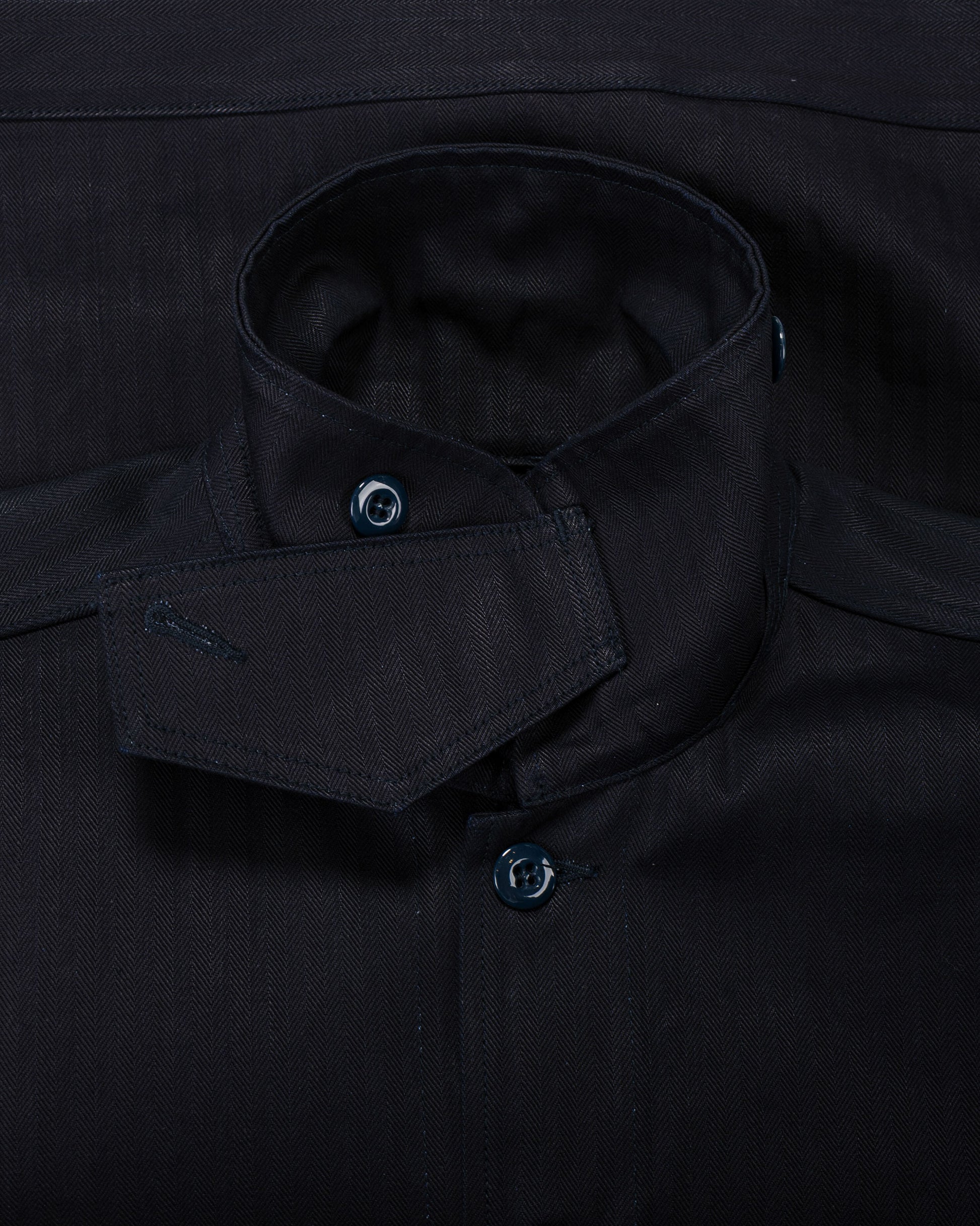 lost & found Sassafras Sassafras Overgrown Trug Jacket Herringbone Twill Indigo/Black
